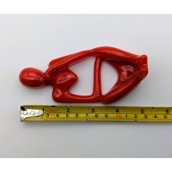 The Thinker Shiny Red & Green Colored Figurines from Resin Handcrafted NEW - Picture 10 of 10